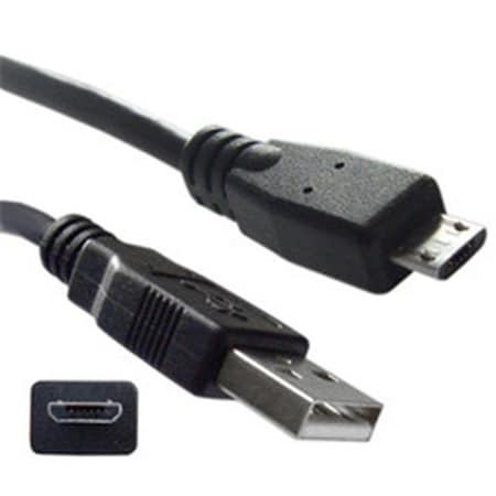 Cable Wholesale Cable Wholesale Micro USB 2.0 Cable; Black; Type A Male / Micro-B Male; 15 foot 10U2-03115BK